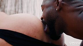 Big black dick pounds a big ass bareback