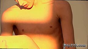 Bear cums in gay twinks ass twice first time riding hard cock in the