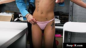 stealing perfume gets them both on their knees - perp4k