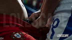 lovescape ai world cup with kissing and strip
