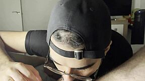 sucking my friend big dick and getting cum