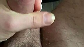 Young latino bear strokes big uncut cock