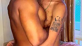 Muscular brazilians fuck rough without romance