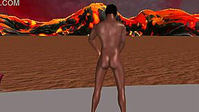 Solo black man shaking his dick