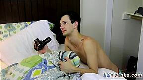 Jessie the twink gets covered during bareback boy action today