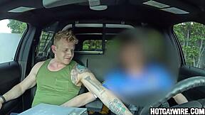 ride along turns into blowjob in patrol car