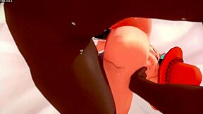 Burning submission d ace ravaged by massive man