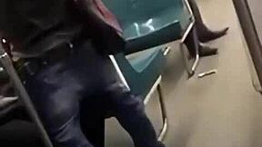 Daring Blowjob On Train Risks Public Exposure And Deepthroat