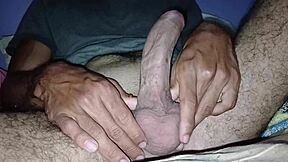Guy With A Big Cock Masturbates To Orgasm
