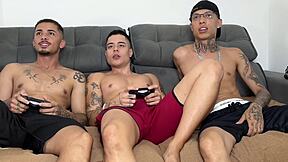 Twink shows toys hoping to attract monster cocks