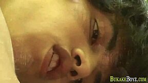 twink latino gets facial cum