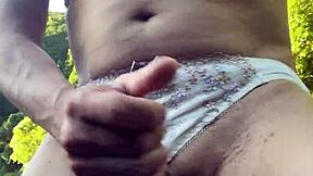 outdoor toy masturbation in the sun