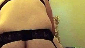 panty sniffing fetish in lingerie solo