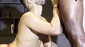 My Gay Friend Loves My Black Dick Bareback Creampie