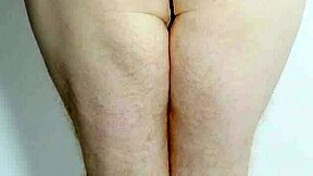 Black Thong Panties Strip With Feet And Legs Focus