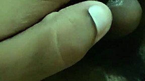 gay boy rubs cream over his small 18+ cock slowly