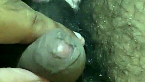 Small uncut cock gets stroked during solo session