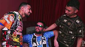 Two Latino thugs fuck customer asses at Profanus barbershop