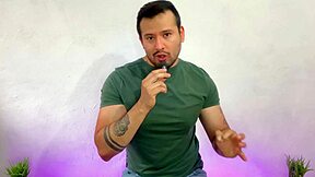Muscular straight friend asks for oral at camp