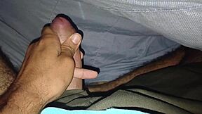 Hot guy pleasures himself by masturbating his hard cock 🔥