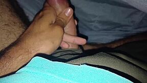 Hot guy pleasures himself by masturbating his hard cock 🔥