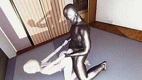 blonde twink takes black cock deep in raw yaoi pounding