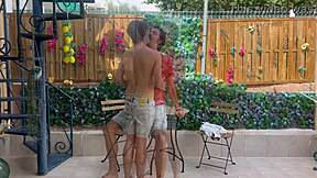 Fucking my neighbor while his boyfriend is away