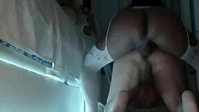 streching my rubber cock
