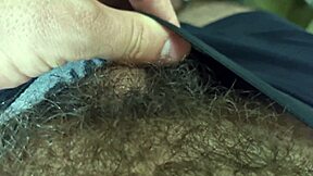 After my sweaty workout I fingered my hairy bear hole and licked it