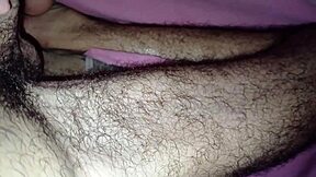 masturbating my hard cock under the sheets