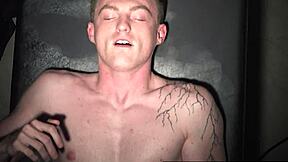 Bound guy gets gangbanged by black men