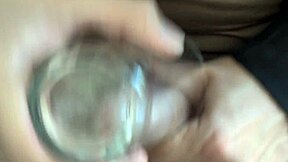 Dirty object play joi fuck a glass with your pre-cum and spit intense glass play challenge and edging instruction