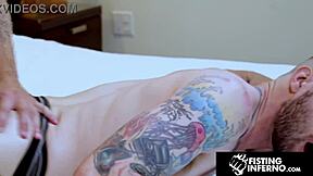 Hunk bottom begs for beefy muscles fist and thick dick?
