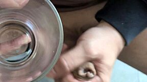 Dirty object play joi fuck a glass with your pre-cum and spit intense glass play challenge and edging instruction