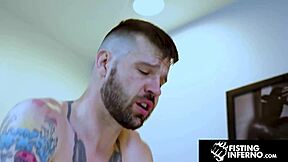 Hunk bottom begs for beefy muscles fist and thick dick?