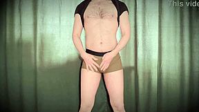 amateur hot guy masturbates with vibrator at home