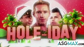 next door studios roommate confessions turn into holiday gay threesome