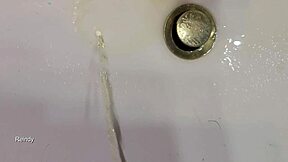 short compilation of pissing in sink
