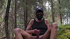 wanking alone in the forest today