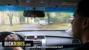 Hetero Latino taxikář Jonas Matt svádí Francis Luka