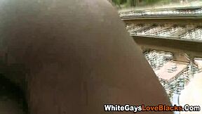 इंटररेसियल हंक पब्लिक अस फकिंग में हार्ड जिज करता है!