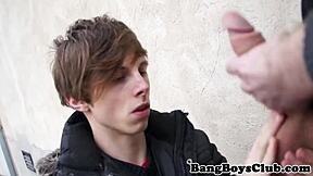 Euro Twink AMATEUR BAREBACKED Outdoors in Wild POV Action