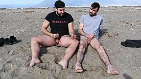 Straight Guy Tastes Huge Cock on Beach and Hates It - Magic Javi