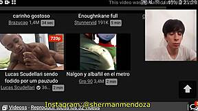 Gorąca amatorska Argentyńka całuje się i daje w dupę publicznie