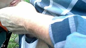 Me Giving Outdoor Blowjob, Guy Cums Hard in My Mouth After Wild Sucking