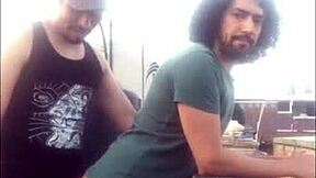 Escurrida en la azotea with hot Latino amateur anal action