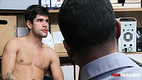 Fireworks in his ass during gay interracial punishment. It was my first time in the office!