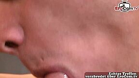 İnce twink çift ilk kez anal deniyor