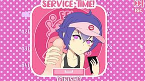 เกมเฮนไต Femboy Burgers กับฉากดูดควยของ shemale