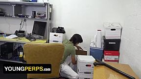 Young Perps - Arrogant Thief Rave Harddick Gets Rough Anal From Officer AJ Sloan